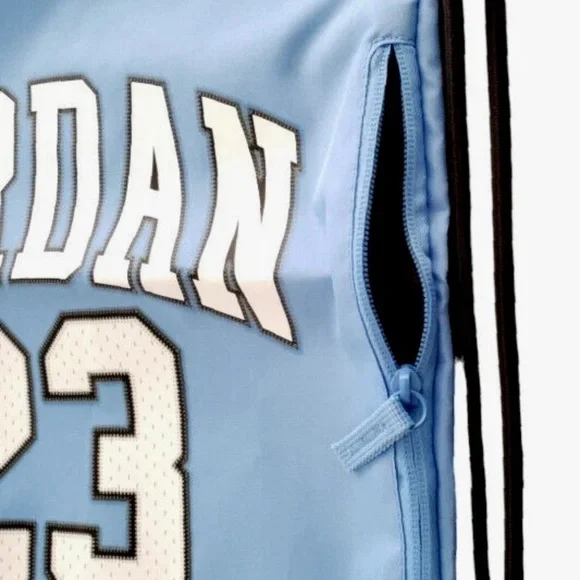 Nike Boys' Air Jordan #23 Tar Heels Jersey Gym Sack Bag University Blue - Picture 4 of 7